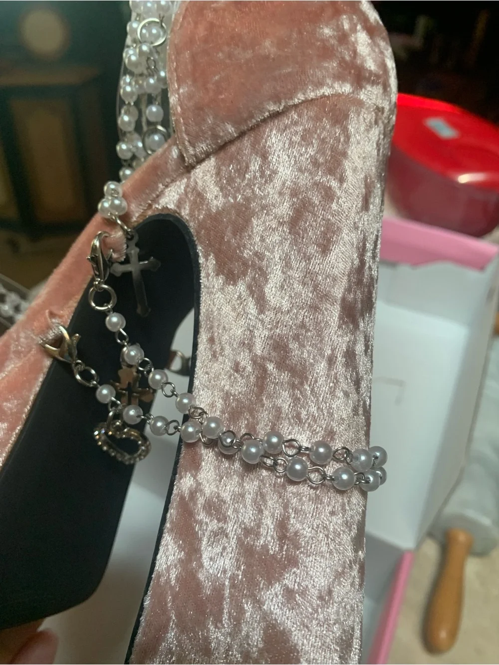 Sugar Thrillz pink size 7 high heel platform